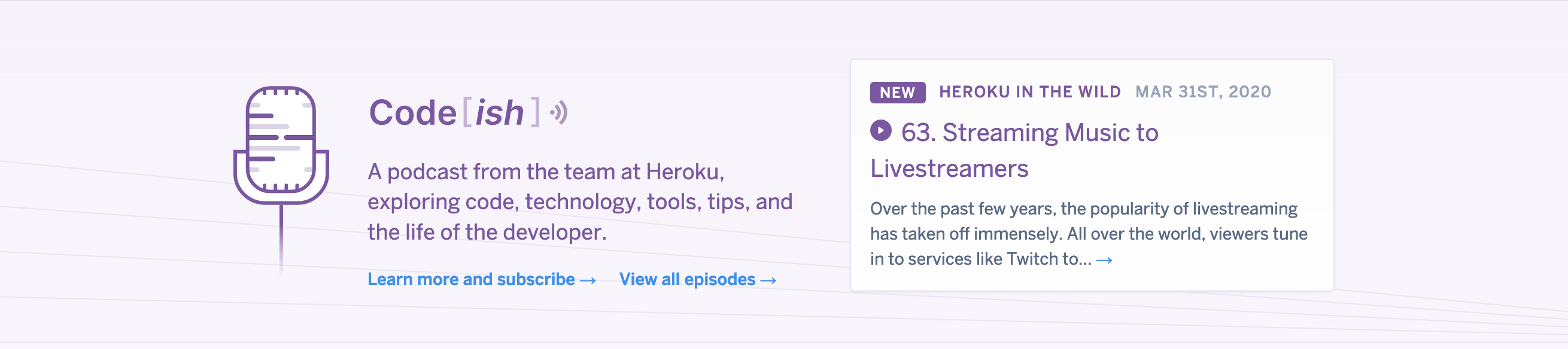 Heroku Content component screenshot
