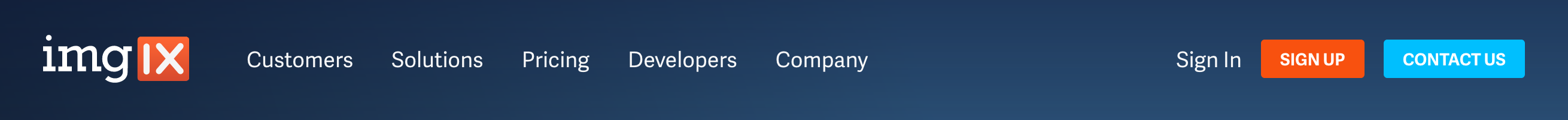 Imgix Header component screenshot