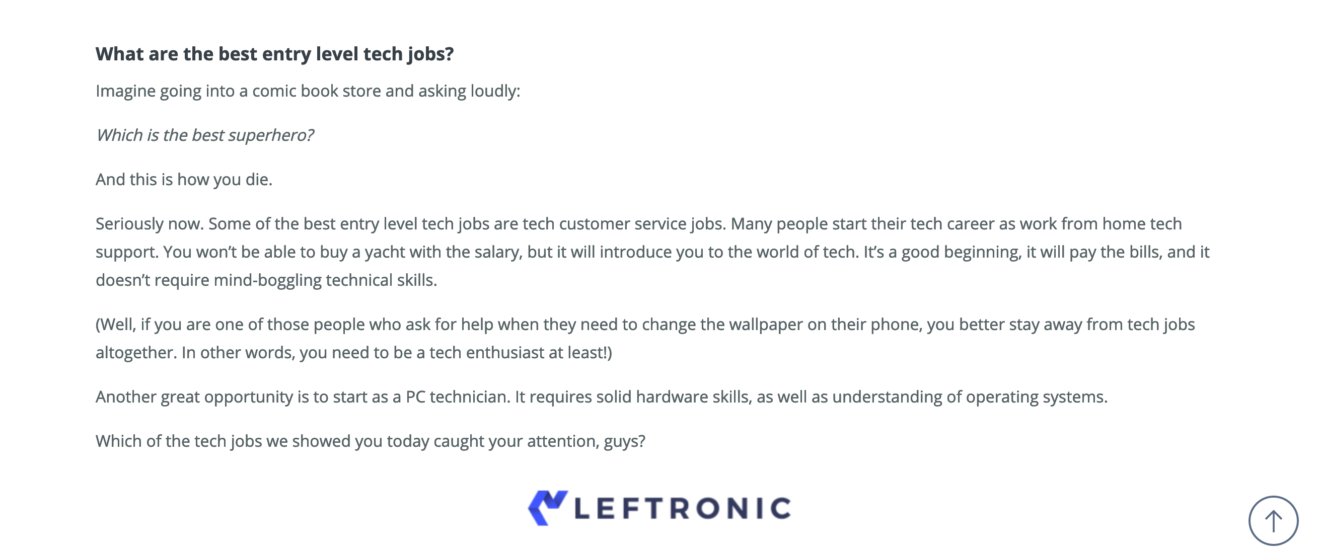Leftronic Content component screenshot