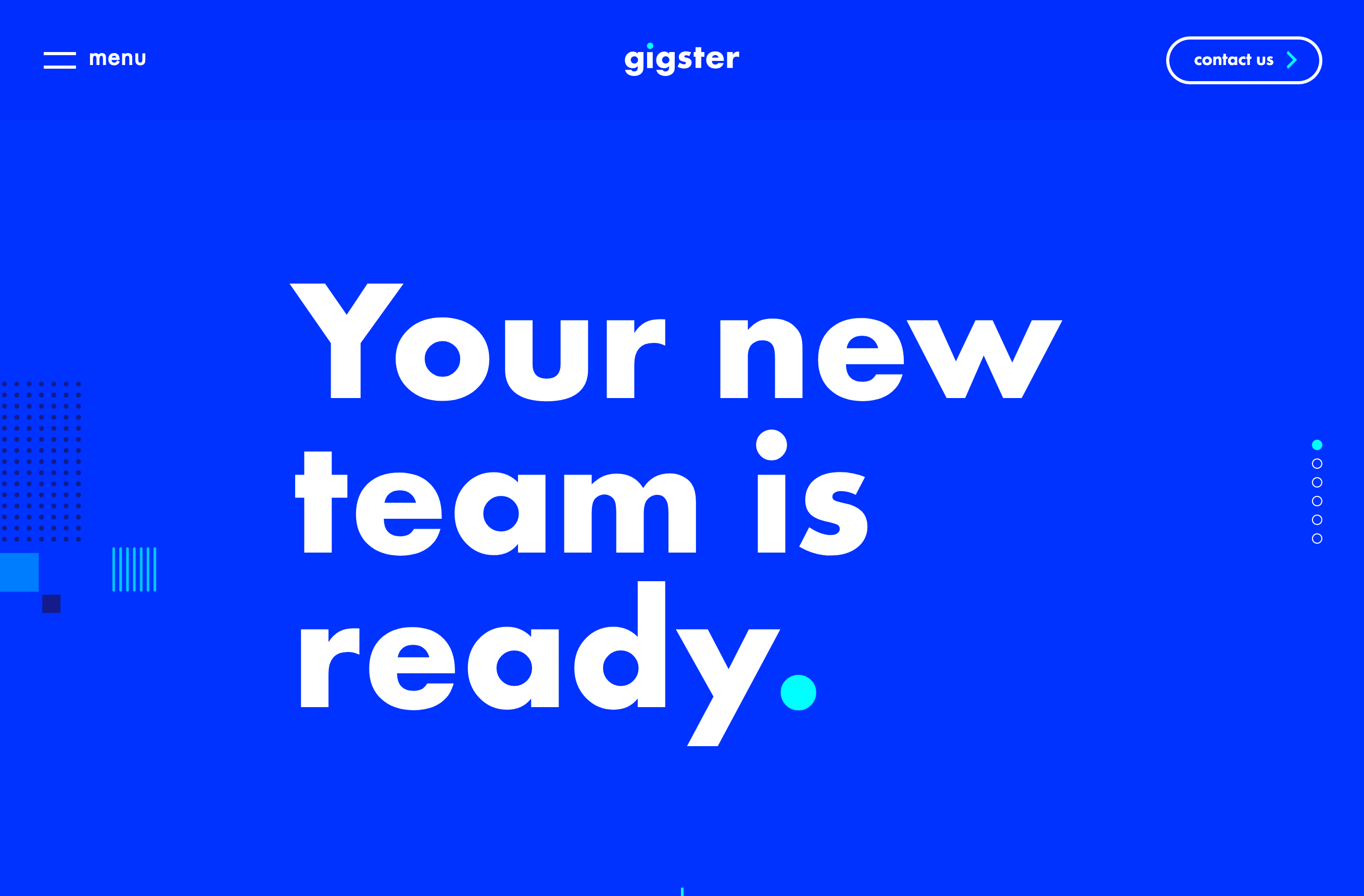 Gigster Hero component screenshot