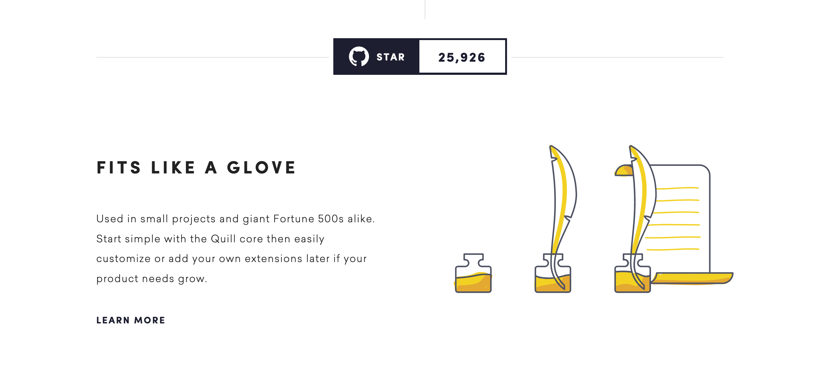 Quilljs Feature component screenshot