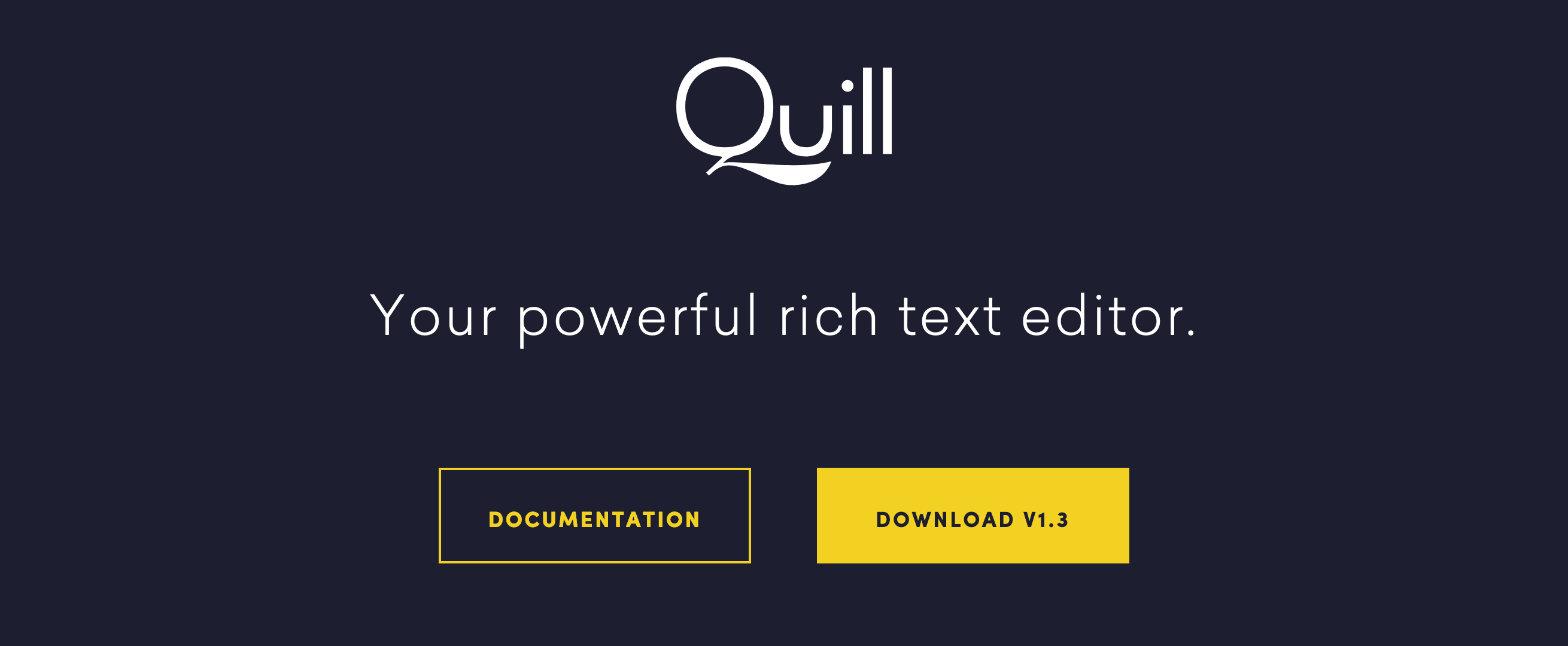 Quilljs Call To Action component screenshot