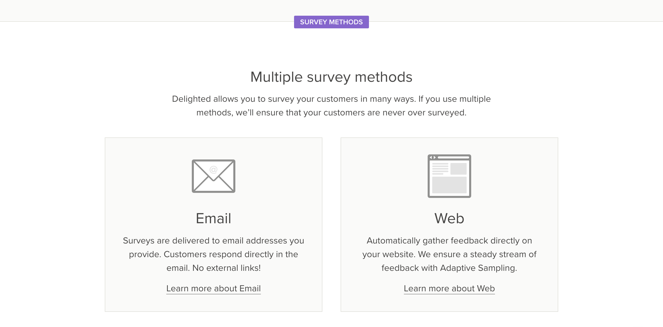 Delighted Solution component screenshot