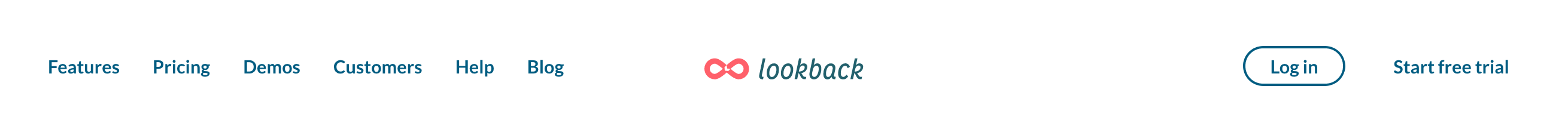 Lookback Header component screenshot