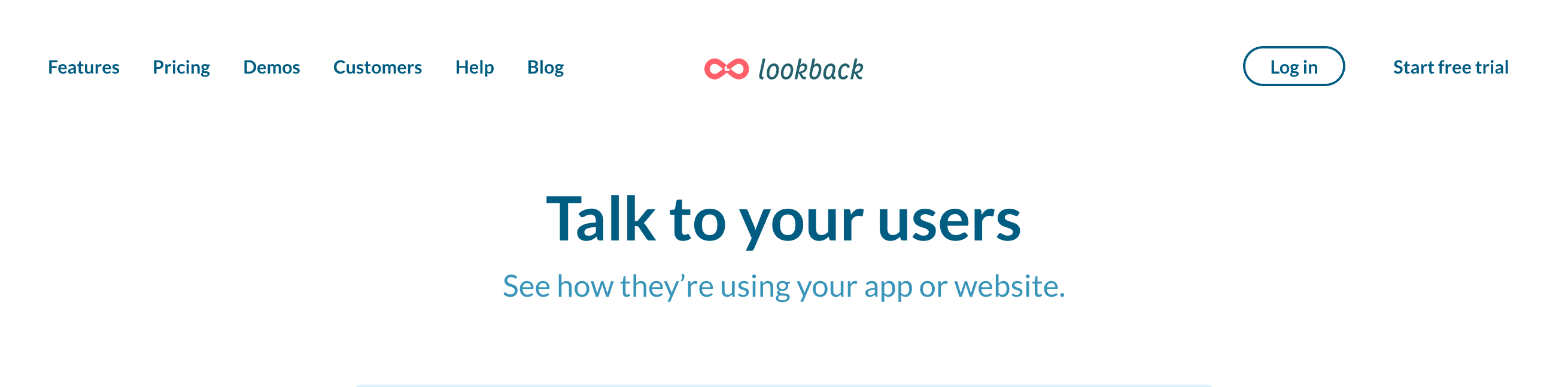 Lookback Hero component screenshot