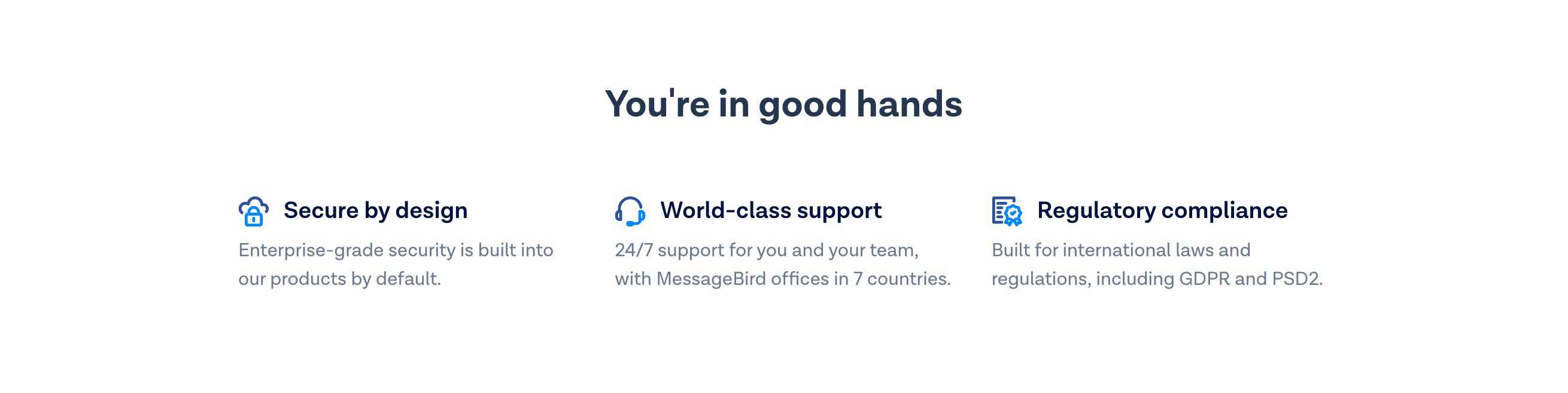 Messagebird Content component screenshot