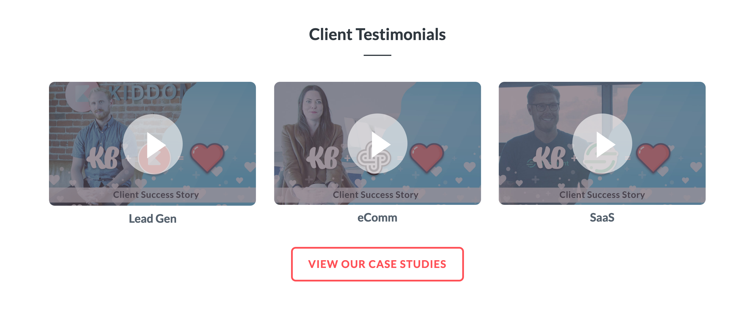 Klientboost Testimonial component screenshot