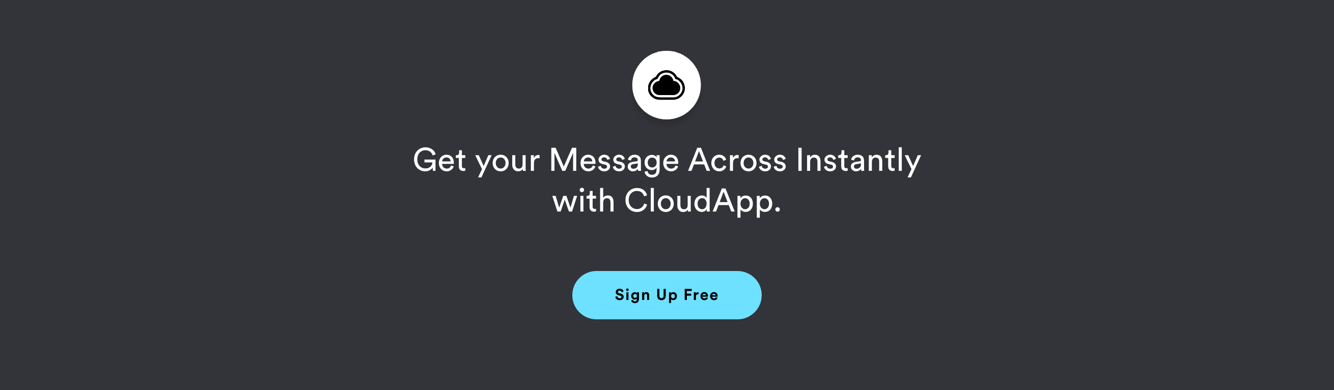 Getcloudapp Call To Action component screenshot