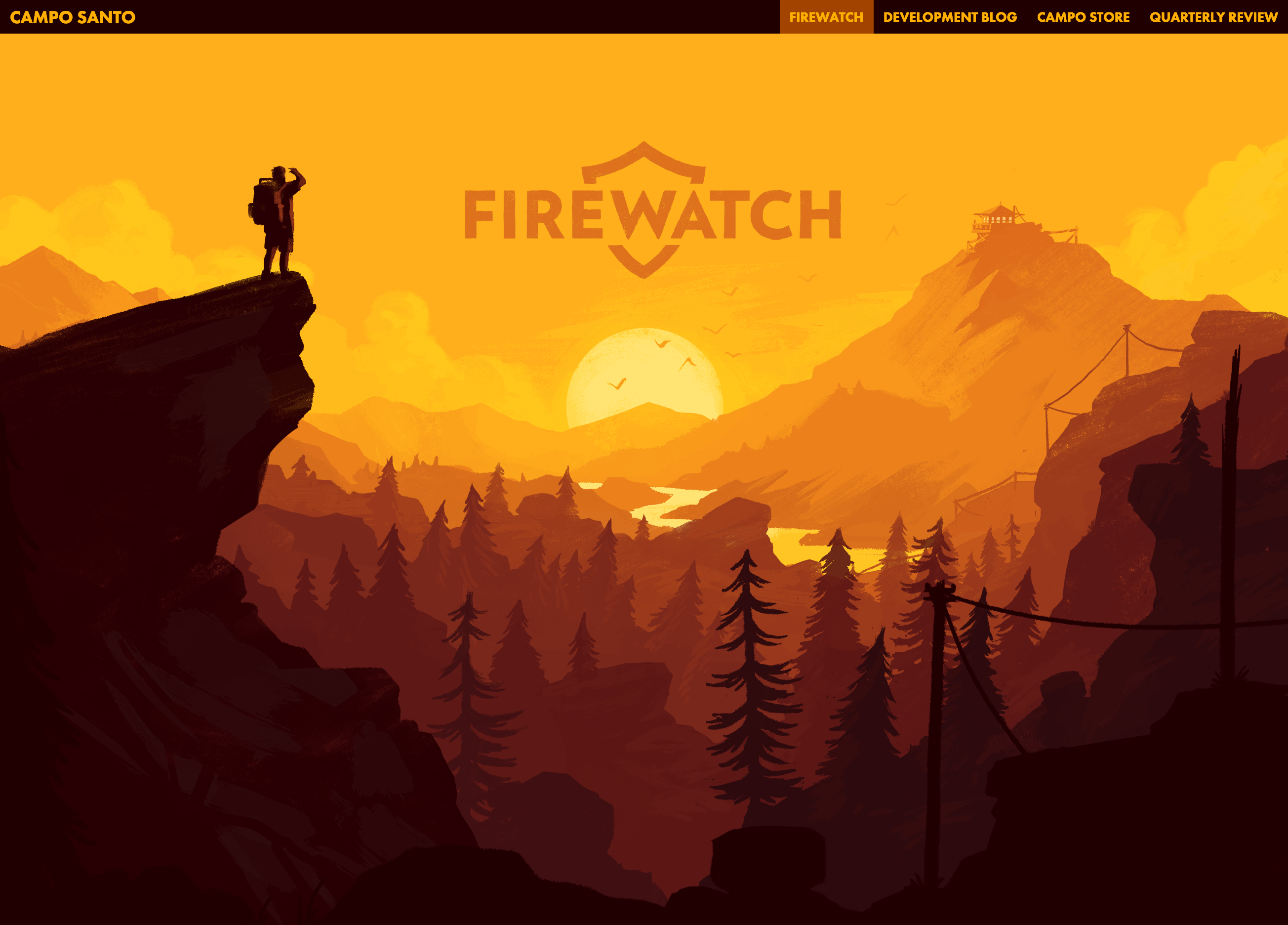 Firewatchgame Hero component screenshot