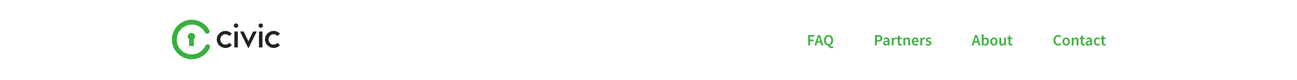 Civic Header component screenshot