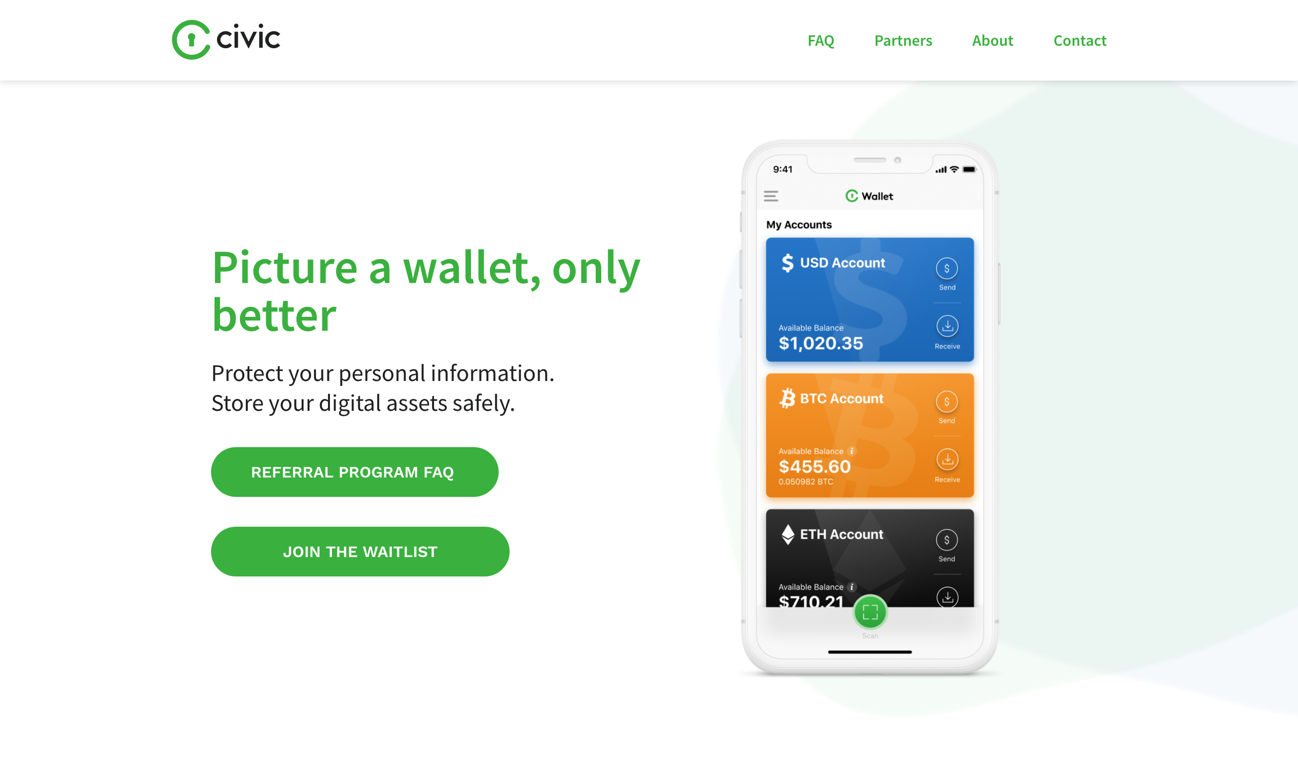 Civic Hero component screenshot