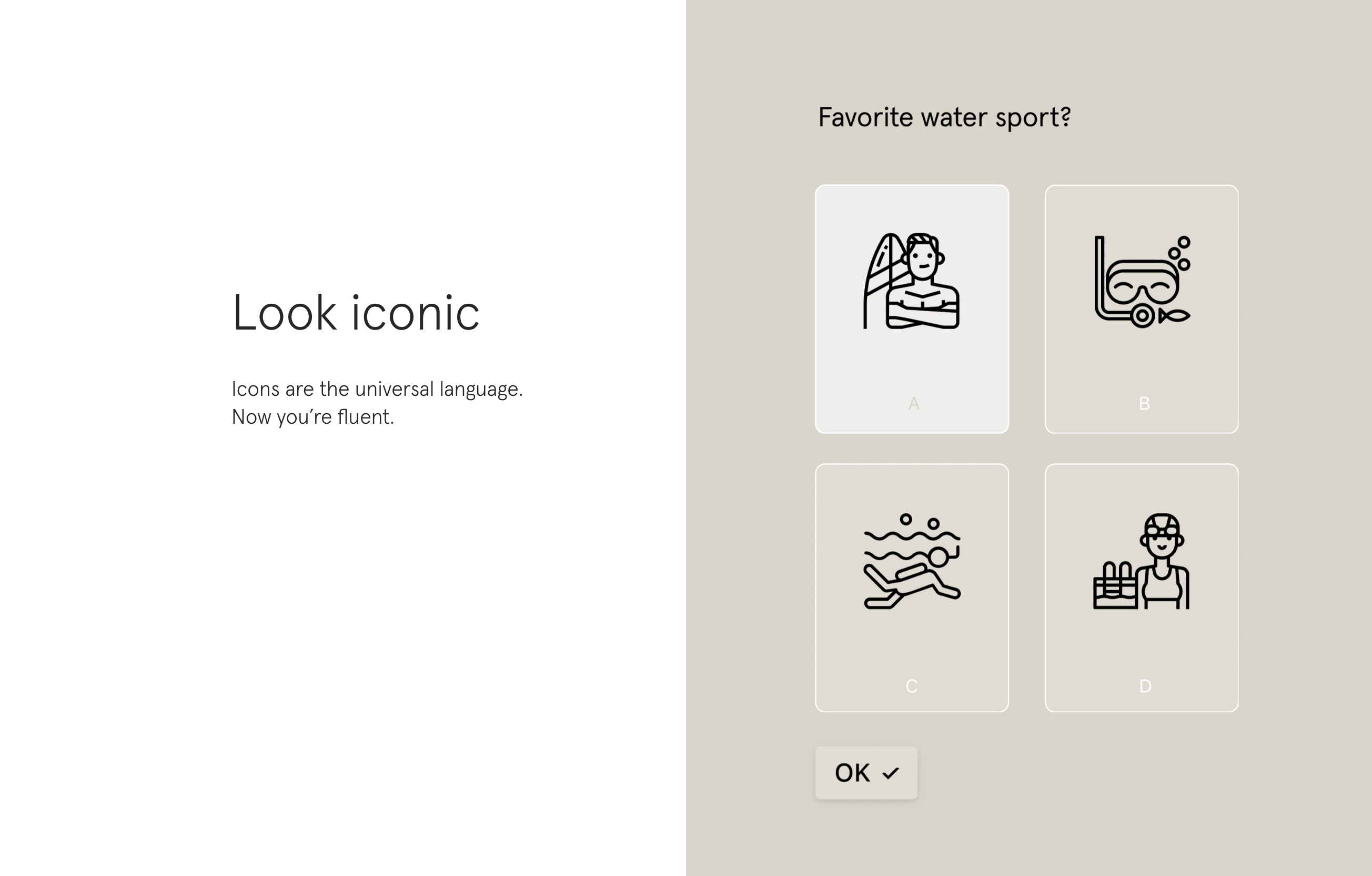 Typeform Feature component screenshot