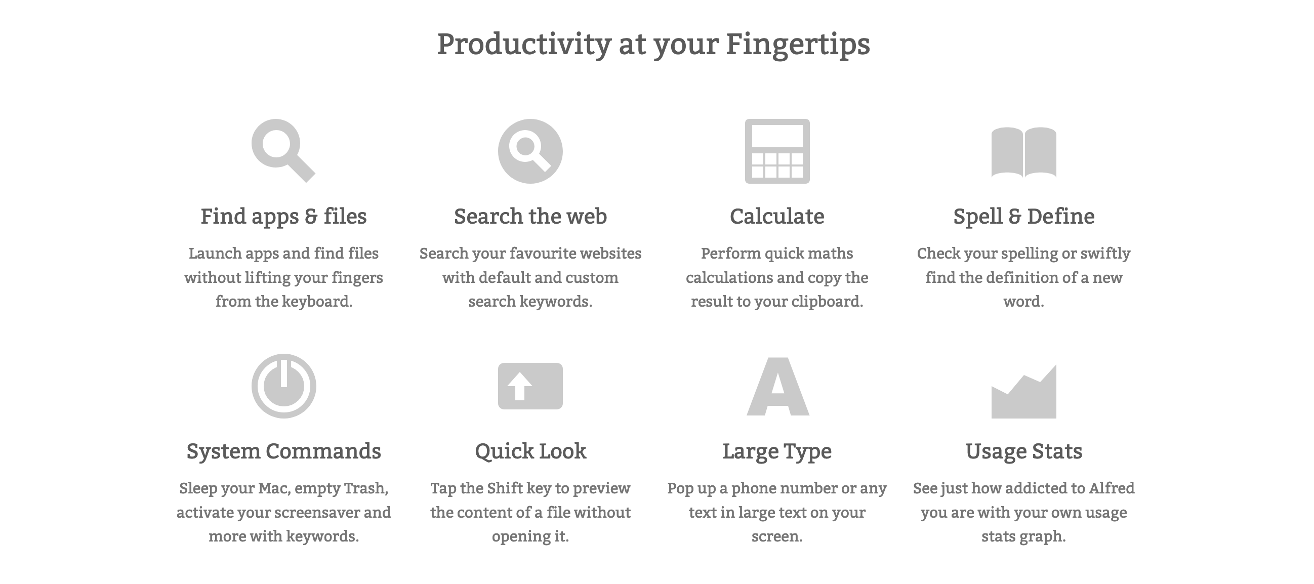 Alfred Feature component screenshot