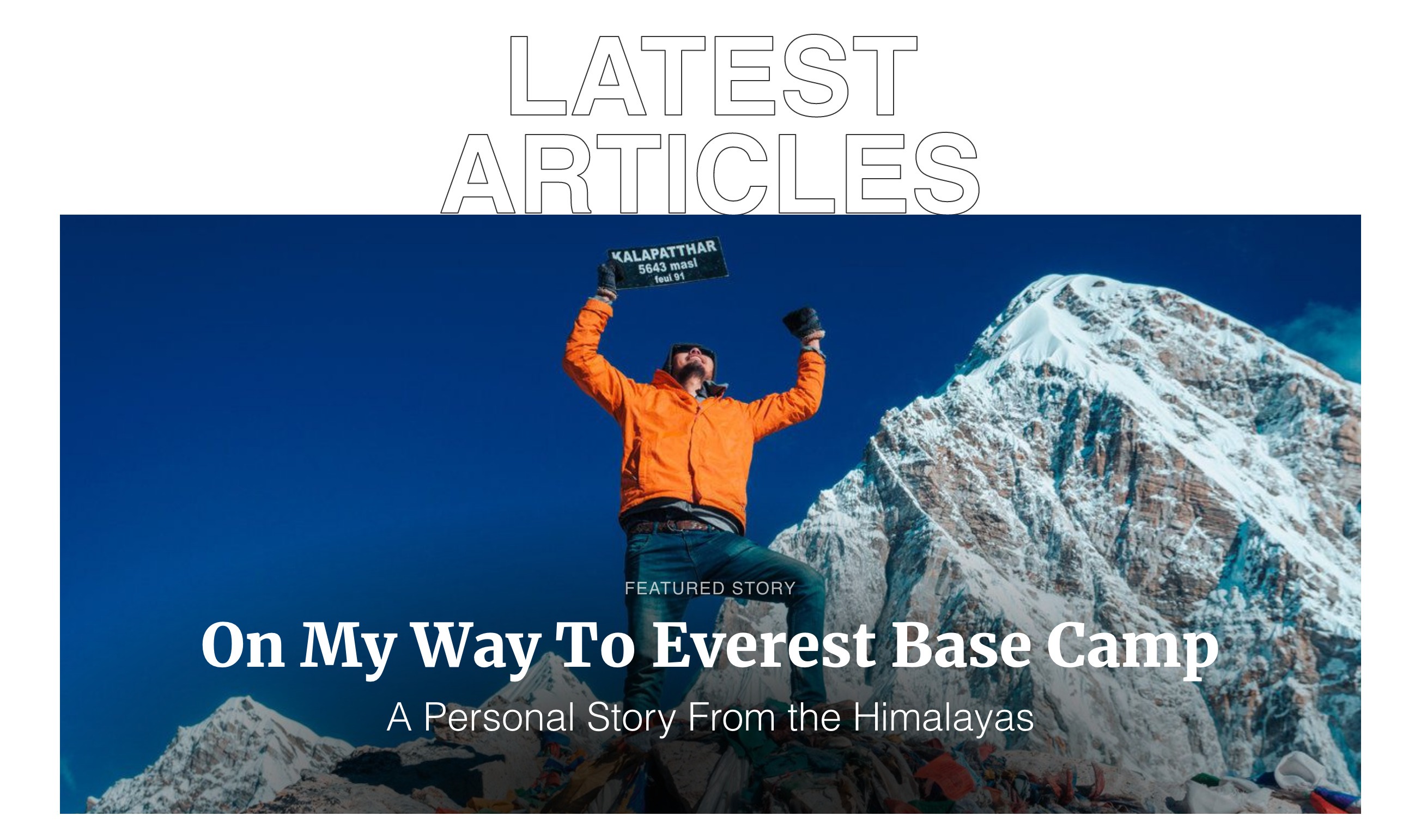 Bucketlistly Blog component screenshot