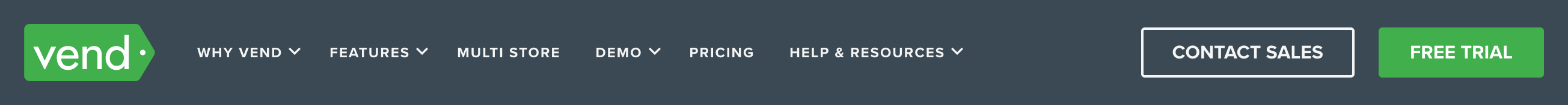 Vendhq Header component screenshot