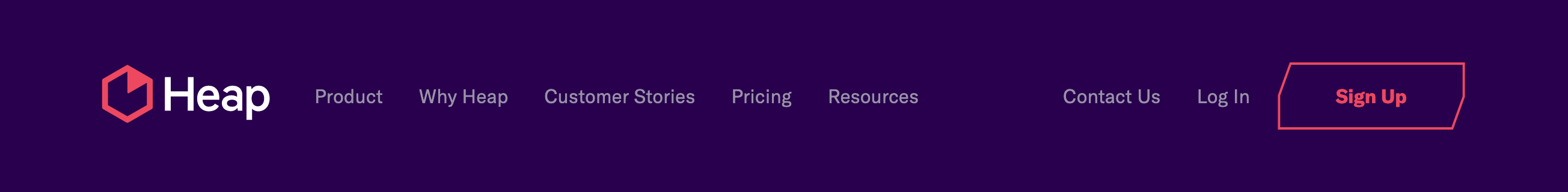 Heap Header component screenshot