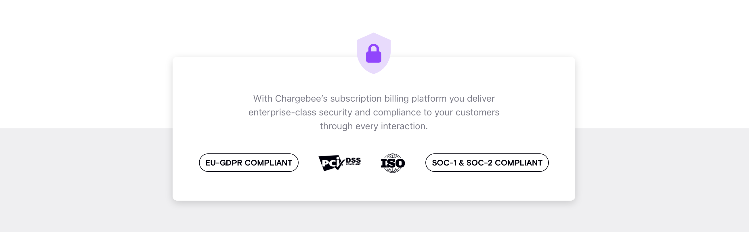 Chargebee Feature component screenshot
