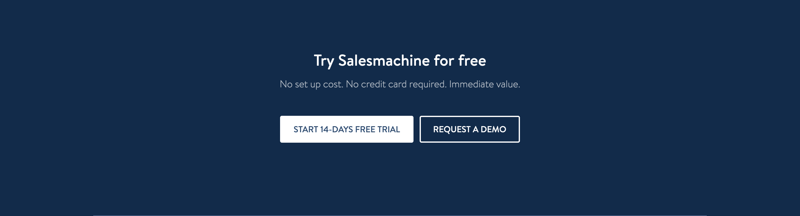 Salesmachine Call To Action component screenshot