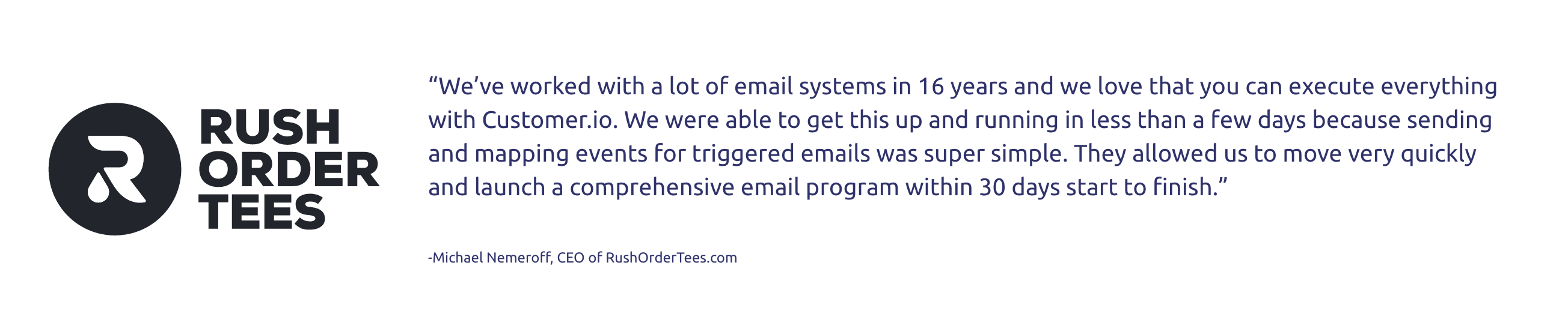 Customer Testimonial component screenshot