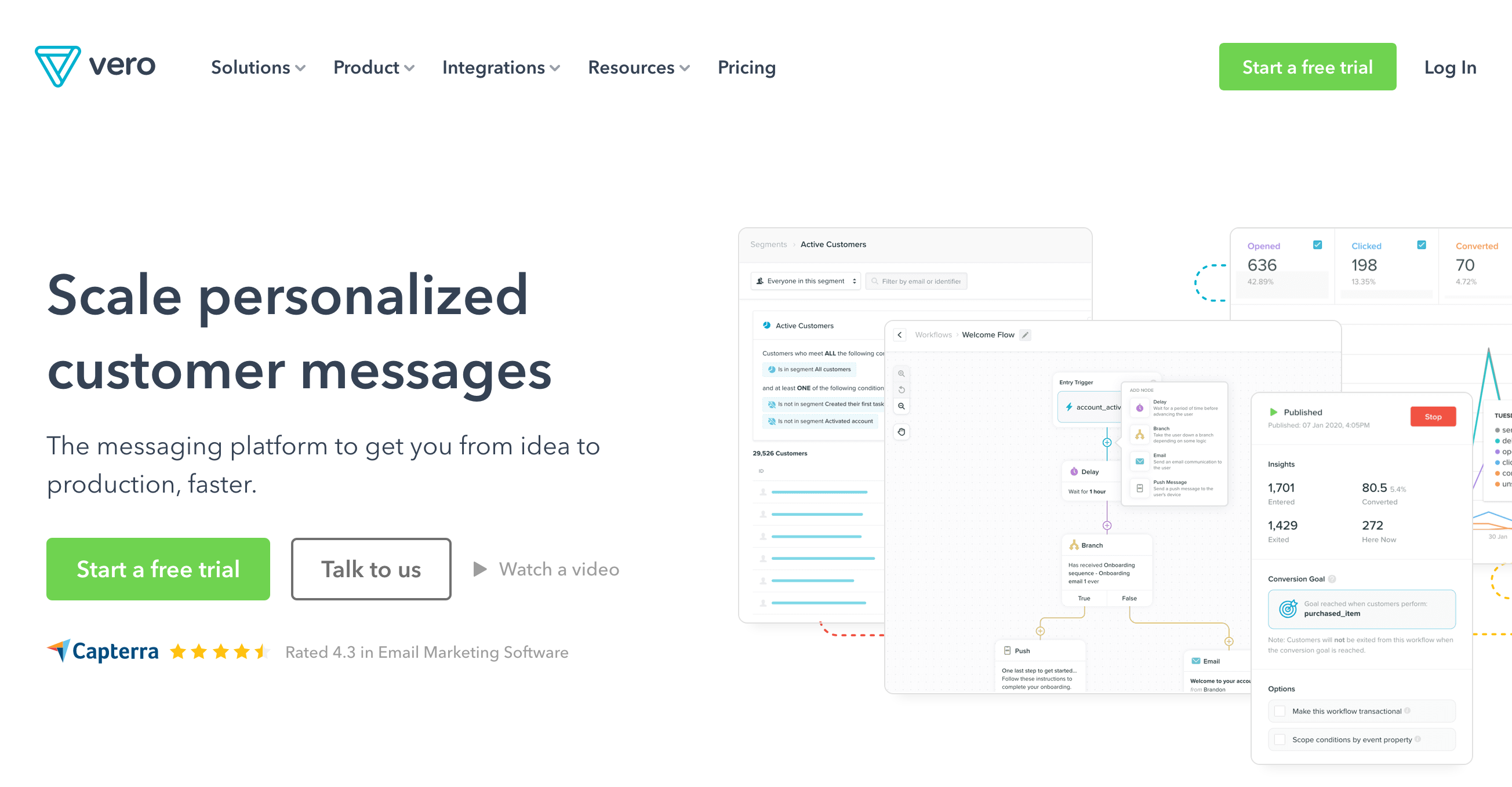Getvero Hero component screenshot