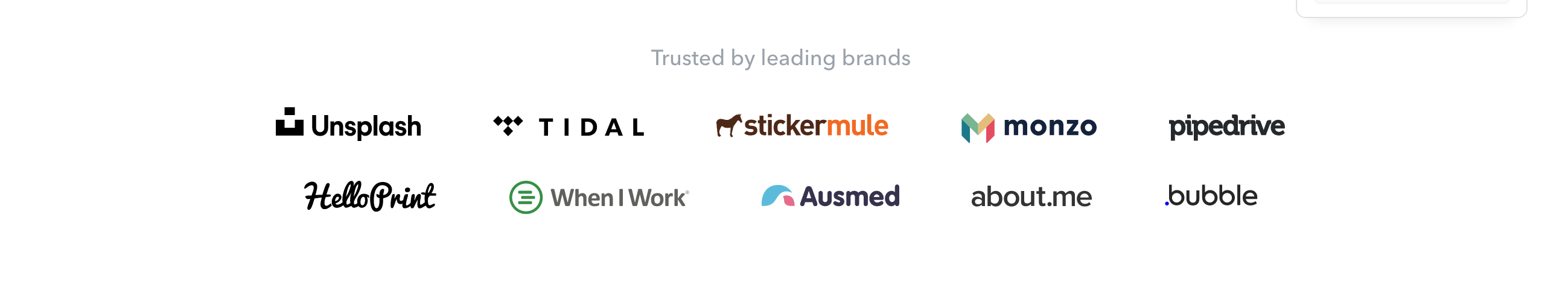 Getvero Logo Cloud component screenshot
