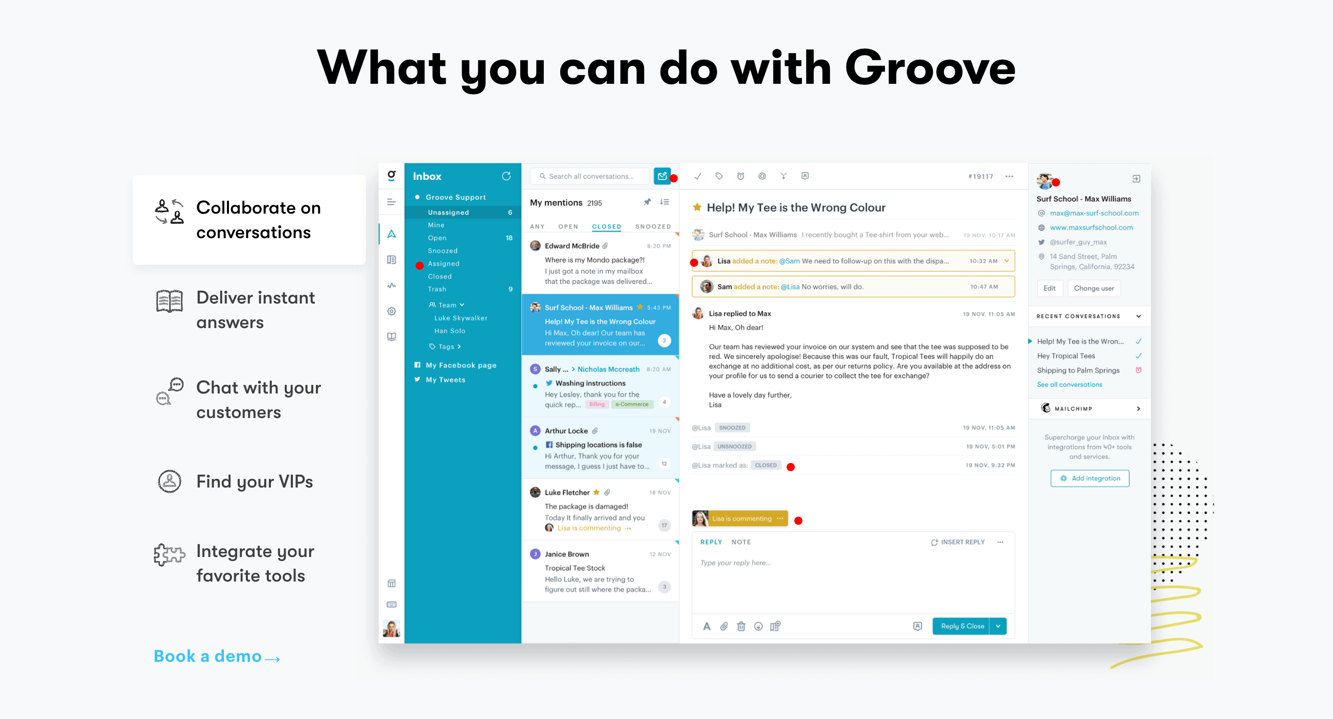 Groove Feature component screenshot