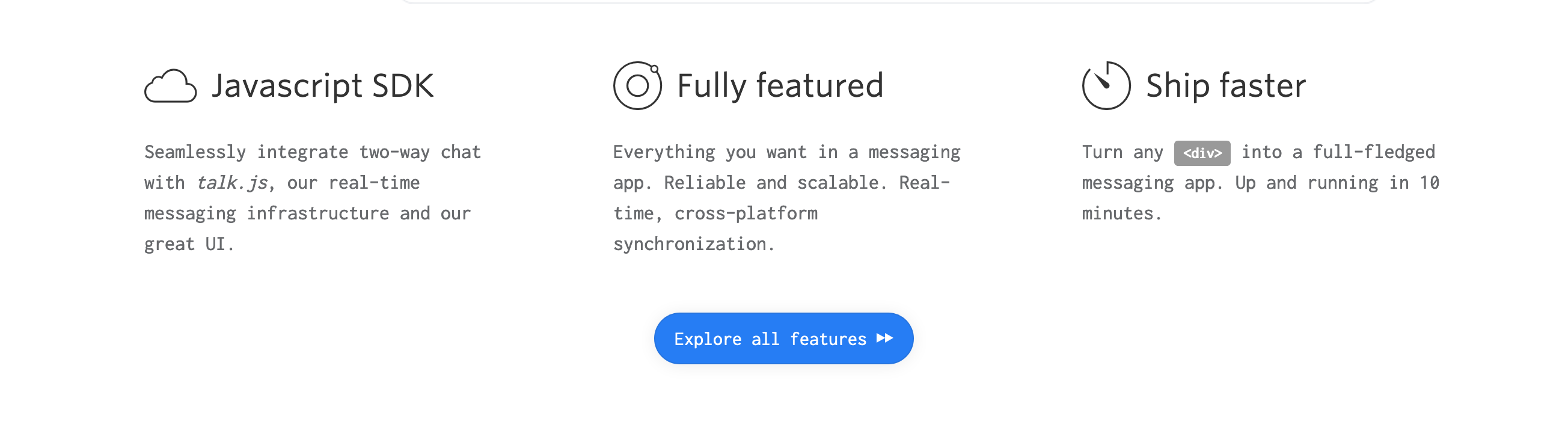 Frontdoor Feature component screenshot