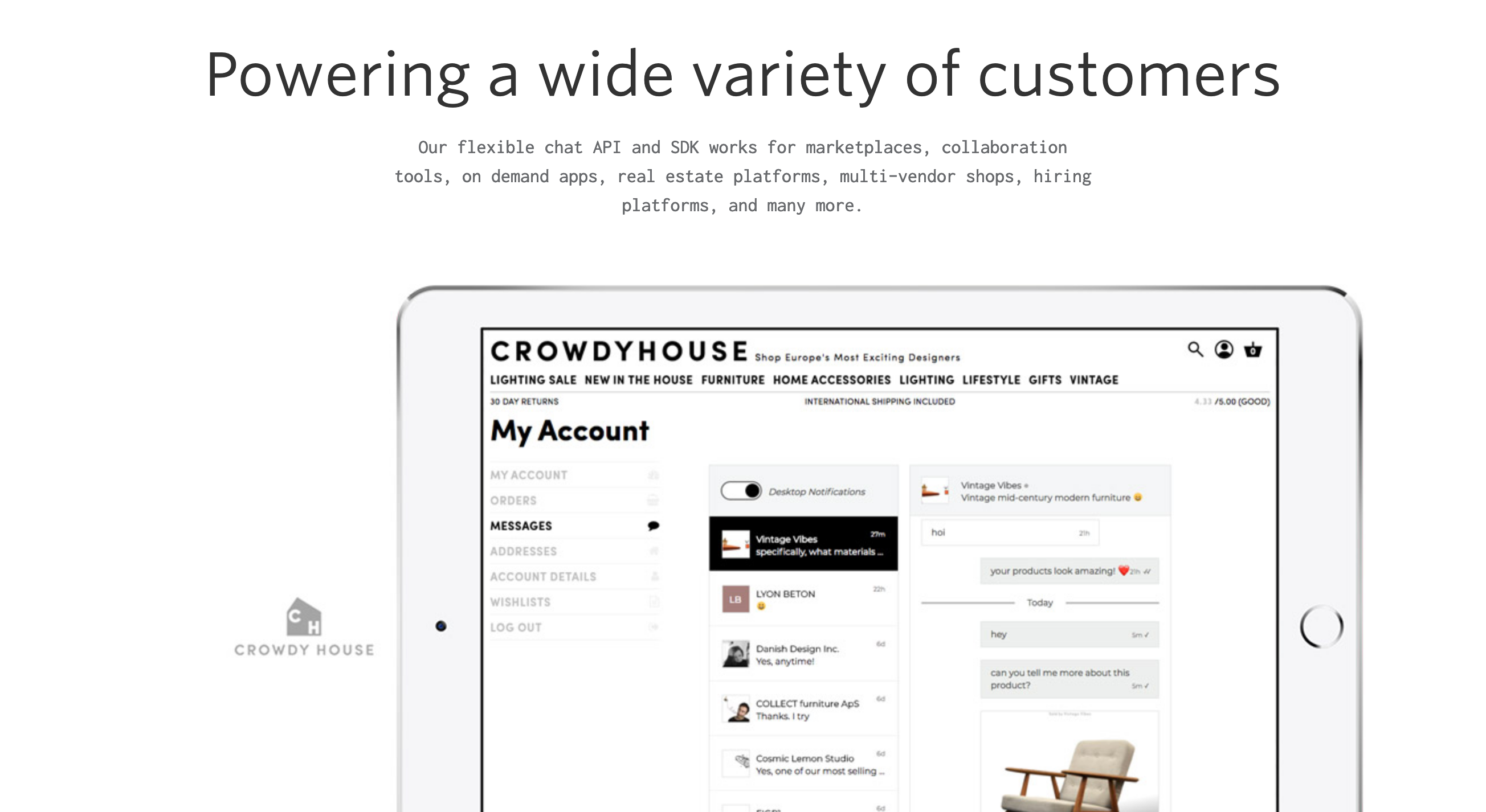Frontdoor Feature component screenshot