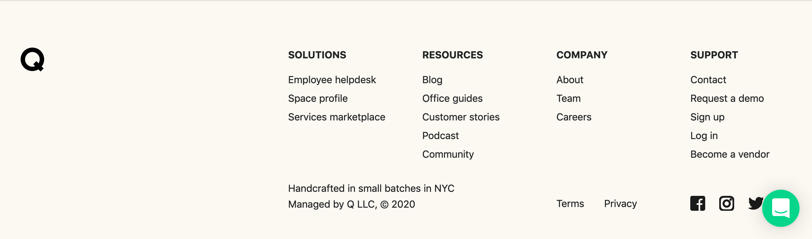 Hivy Footer component screenshot