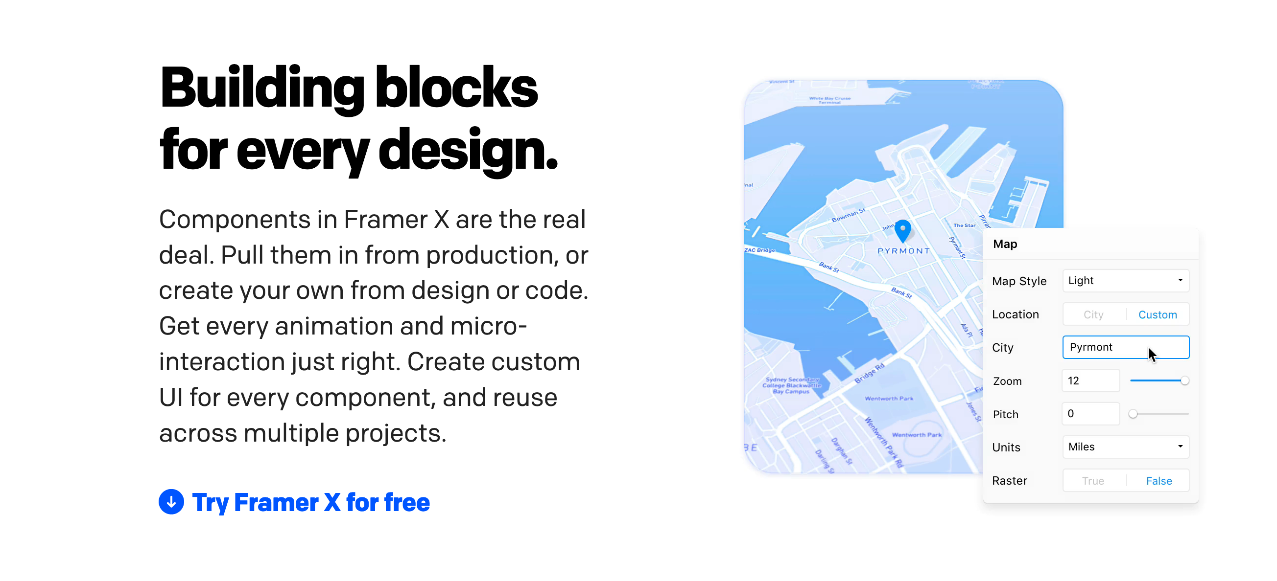 Framer Feature component screenshot