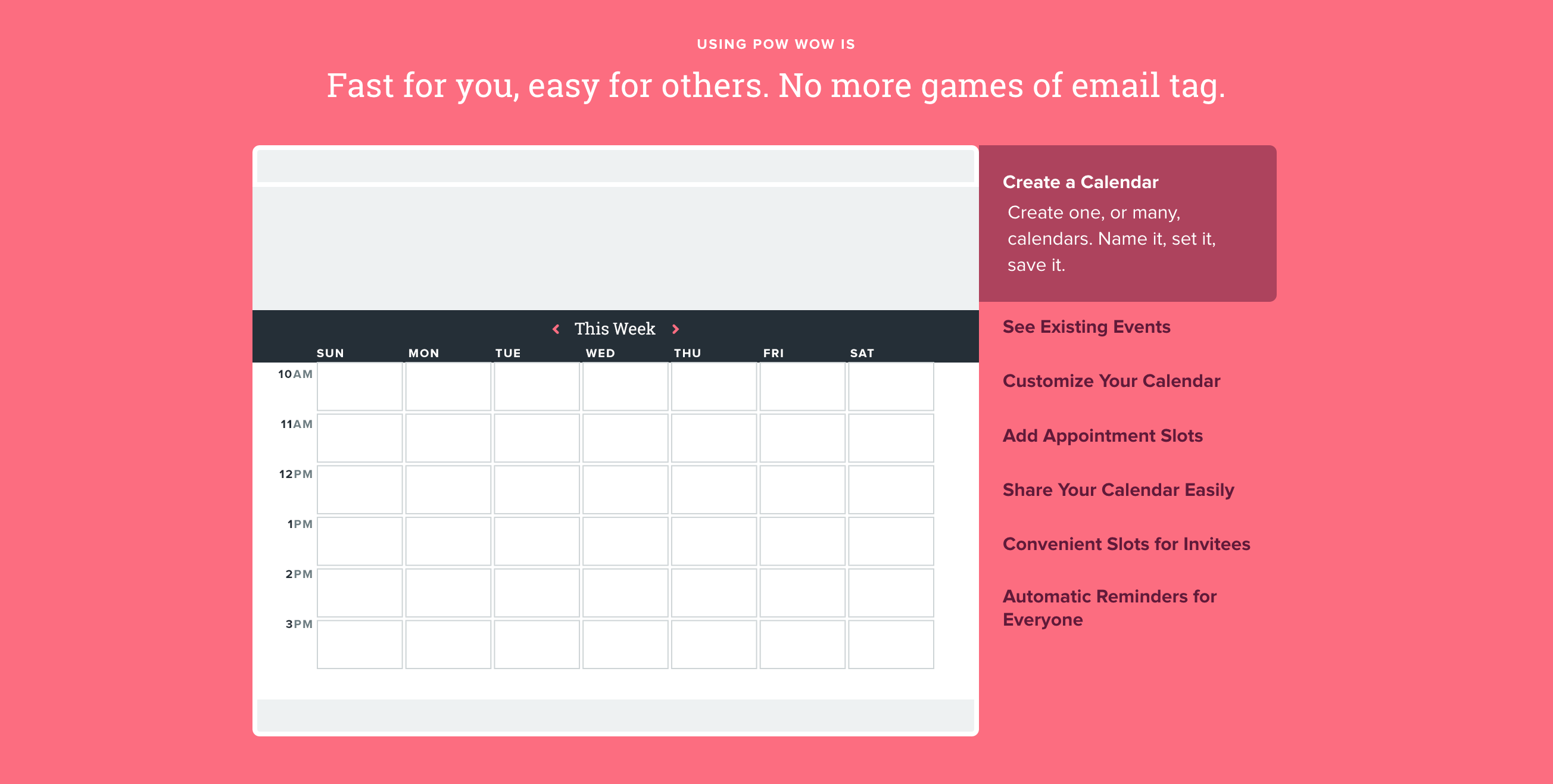 Usepowwow Feature component screenshot