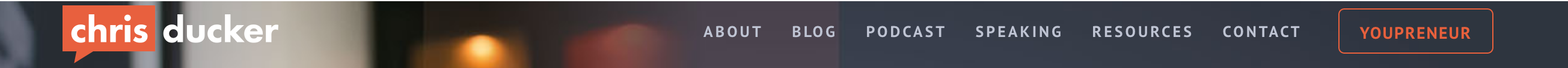 Chrisducker Header component screenshot
