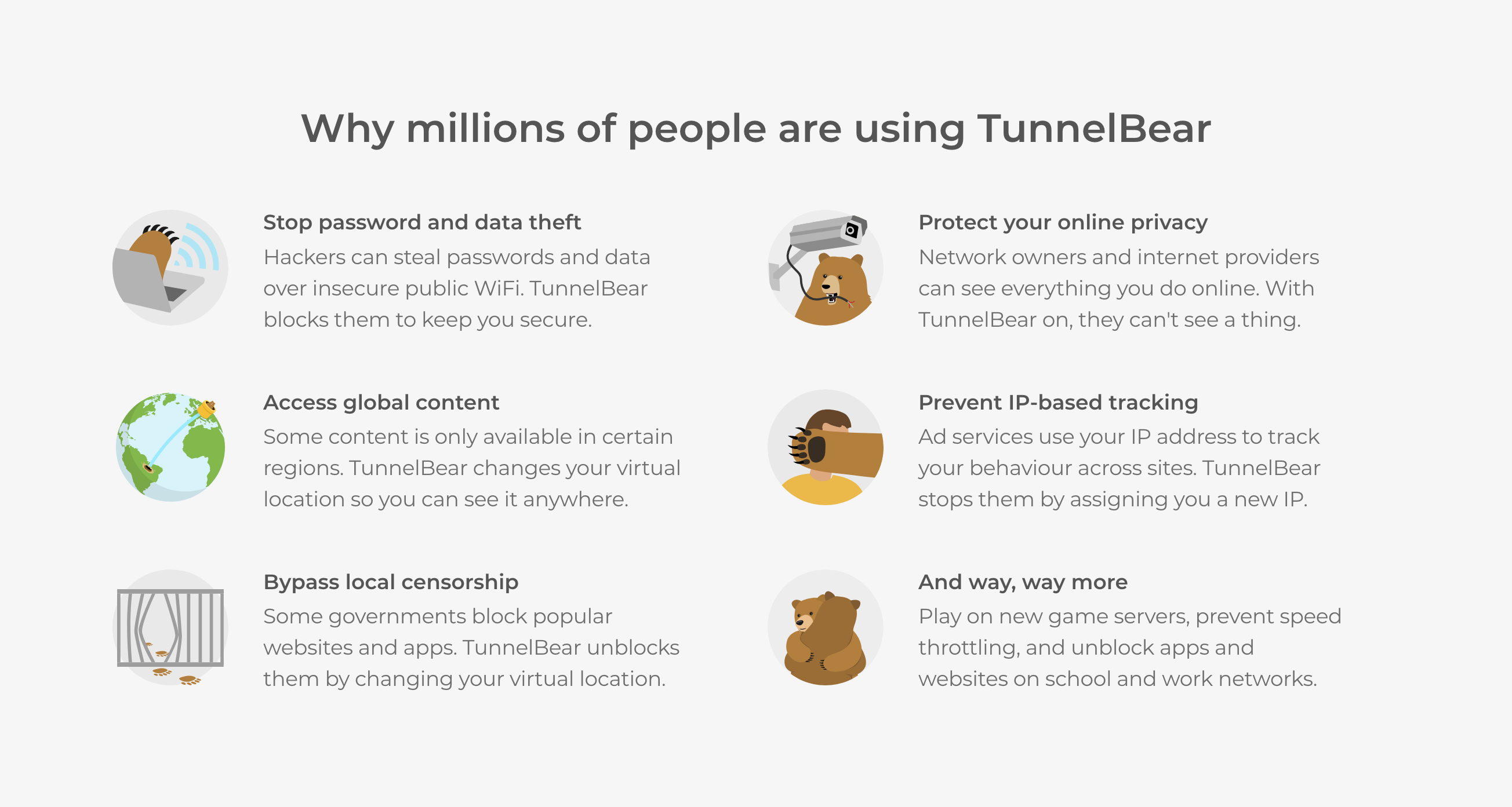 Tunnelbear  component screenshot