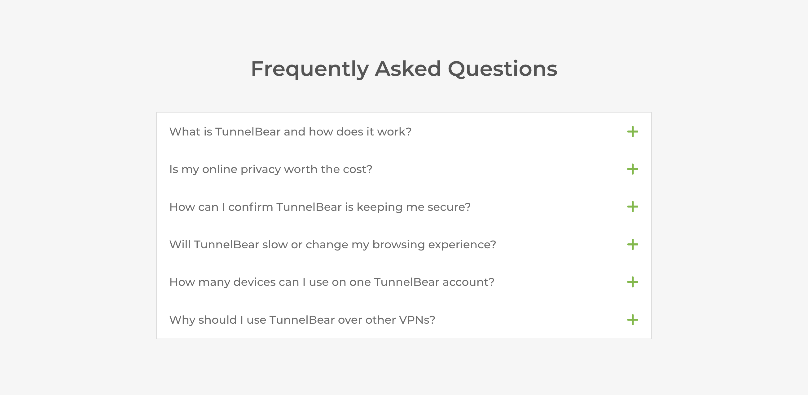 Tunnelbear  component screenshot