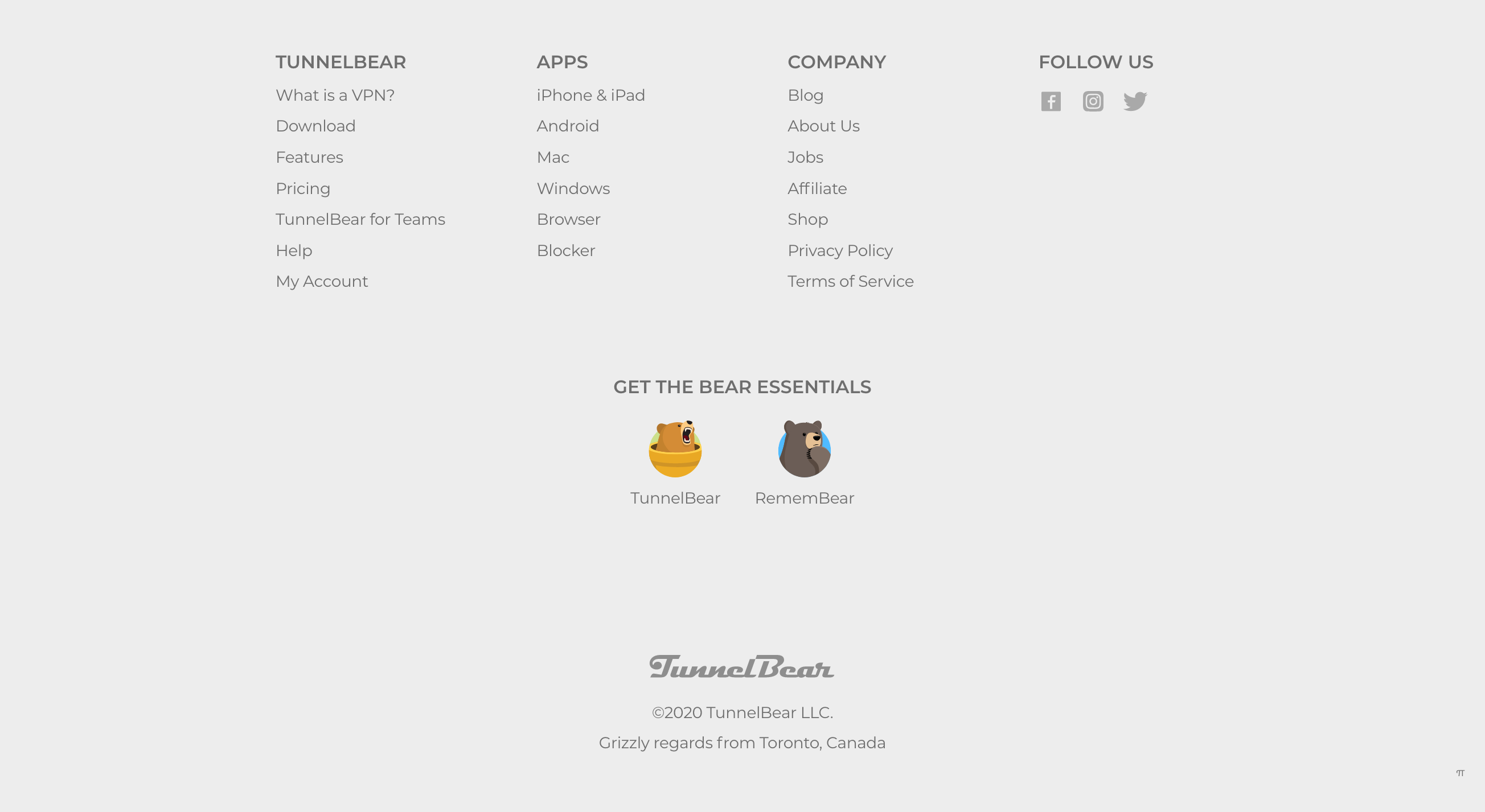 Tunnelbear  component screenshot