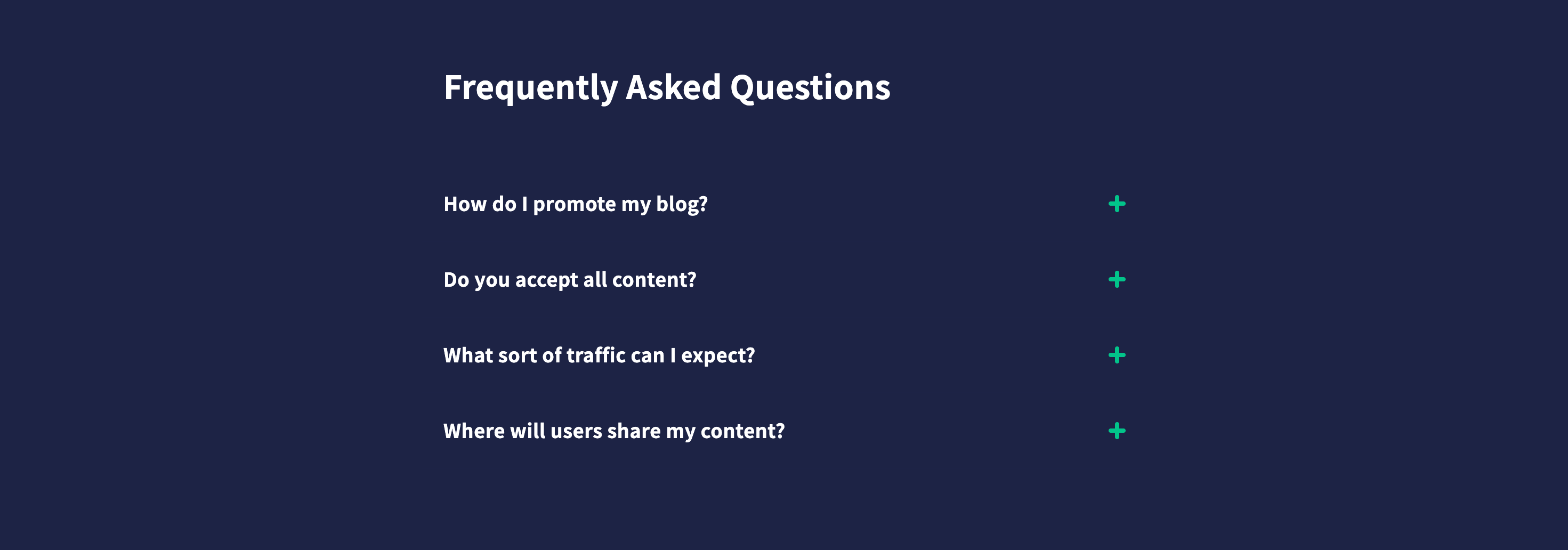Quuupromote Faq component screenshot