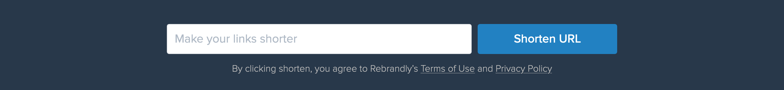 Rebrandly  component screenshot