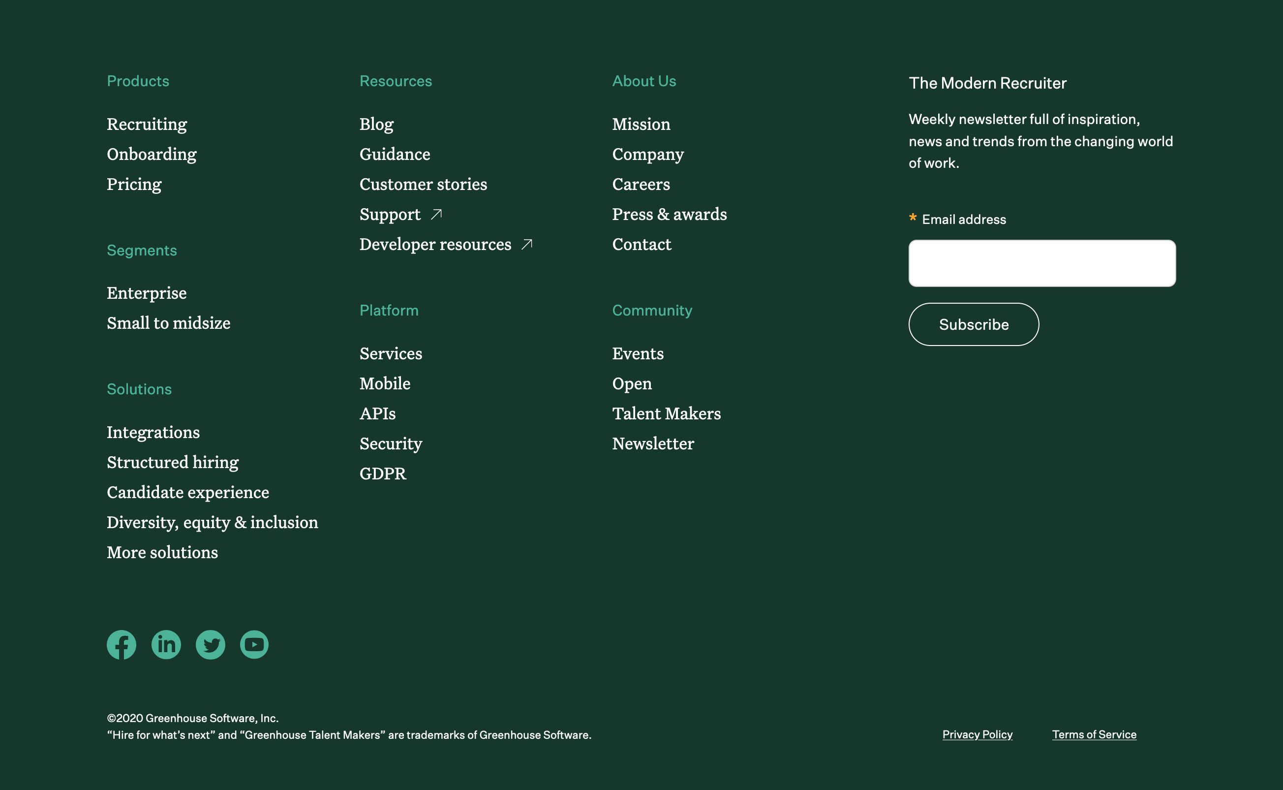 Greenhouse  component screenshot