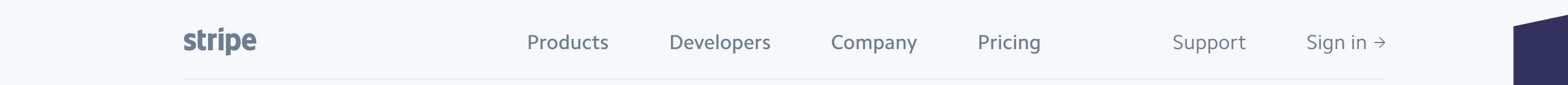 Stripe  component screenshot