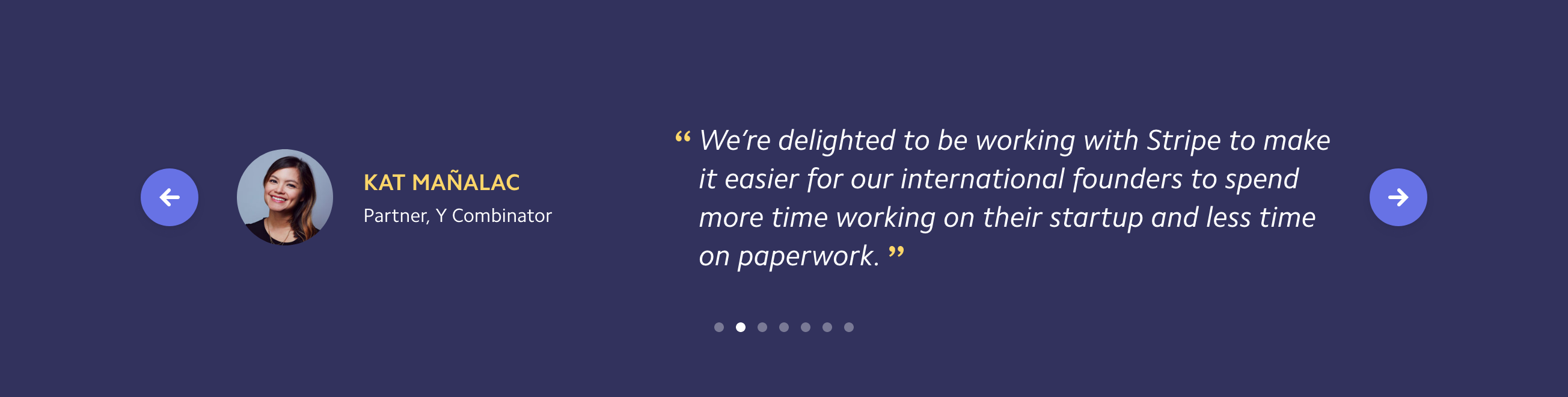 Stripe  component screenshot