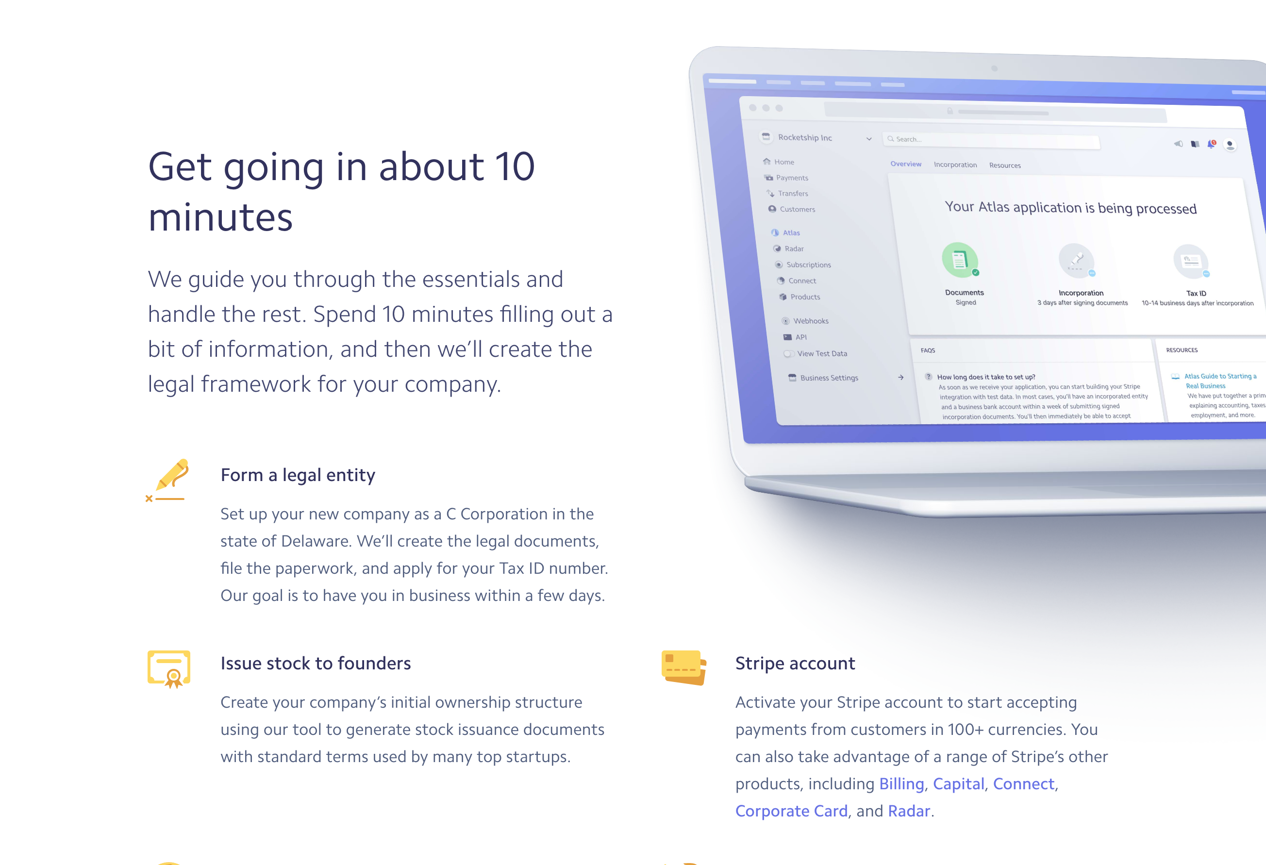 Stripe  component screenshot