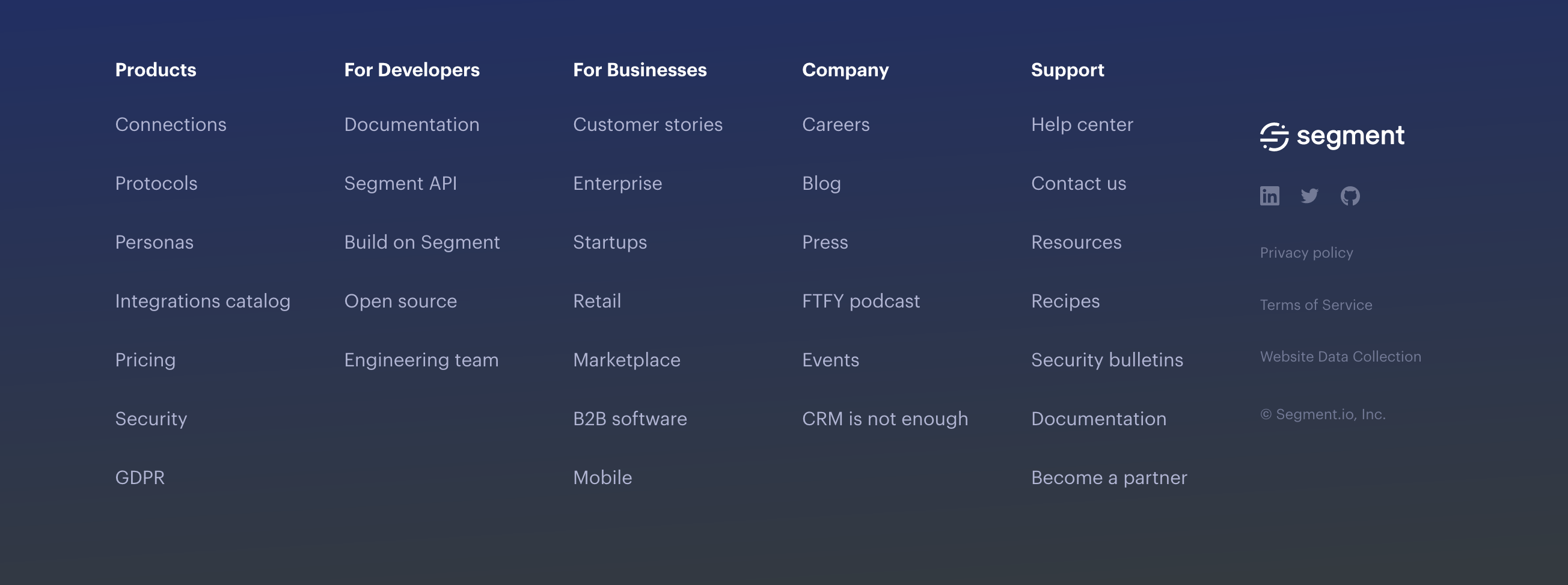 Segment  component screenshot
