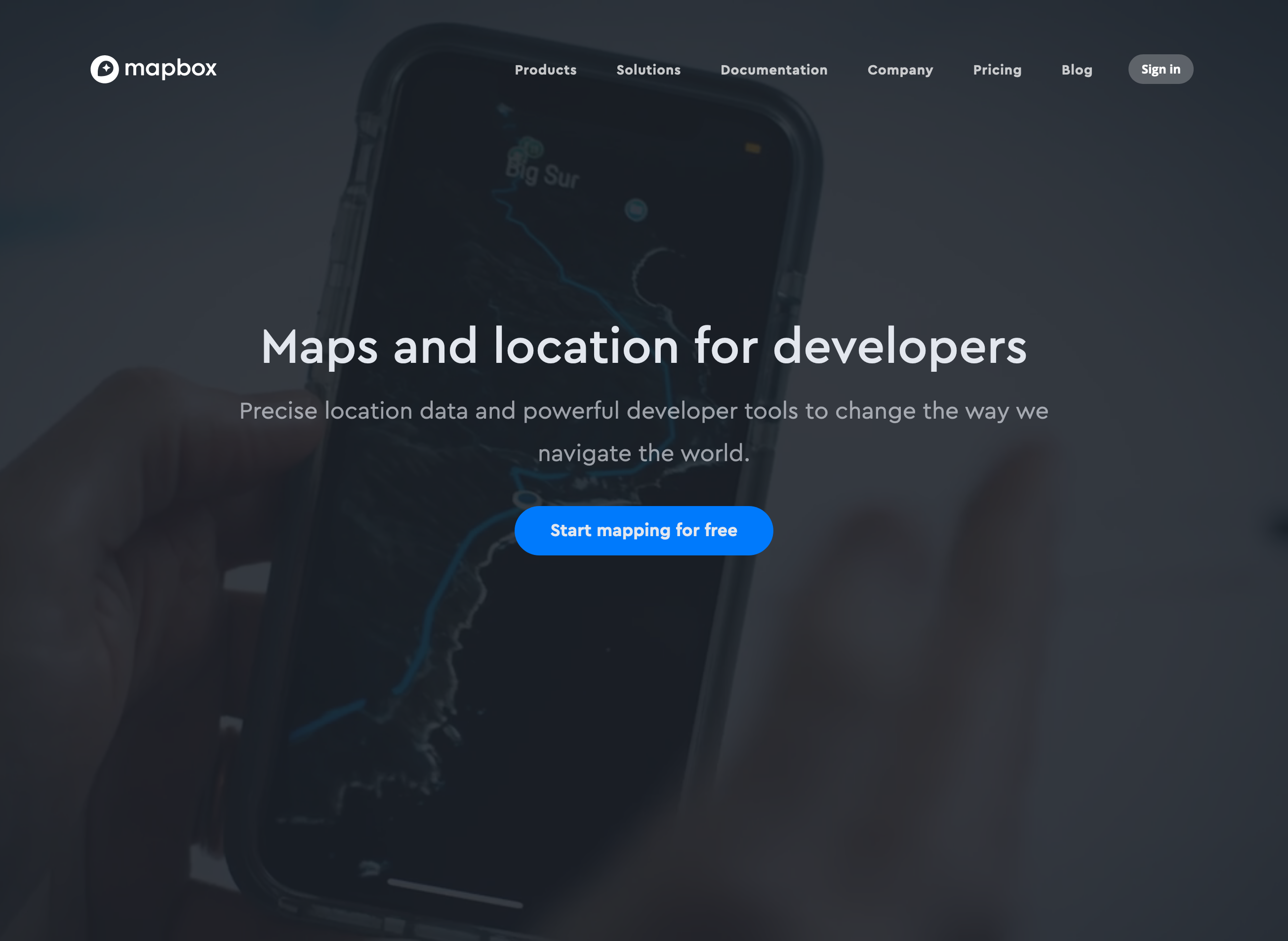 Mapbox  component screenshot
