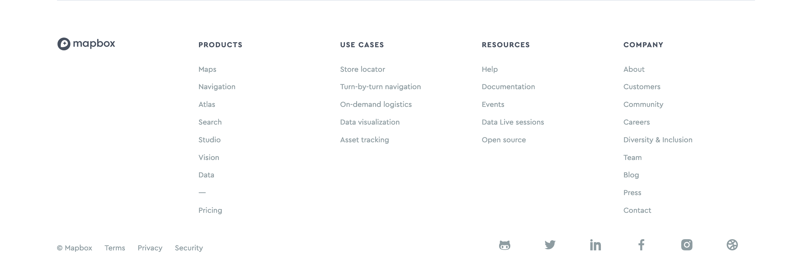 Mapbox  component screenshot