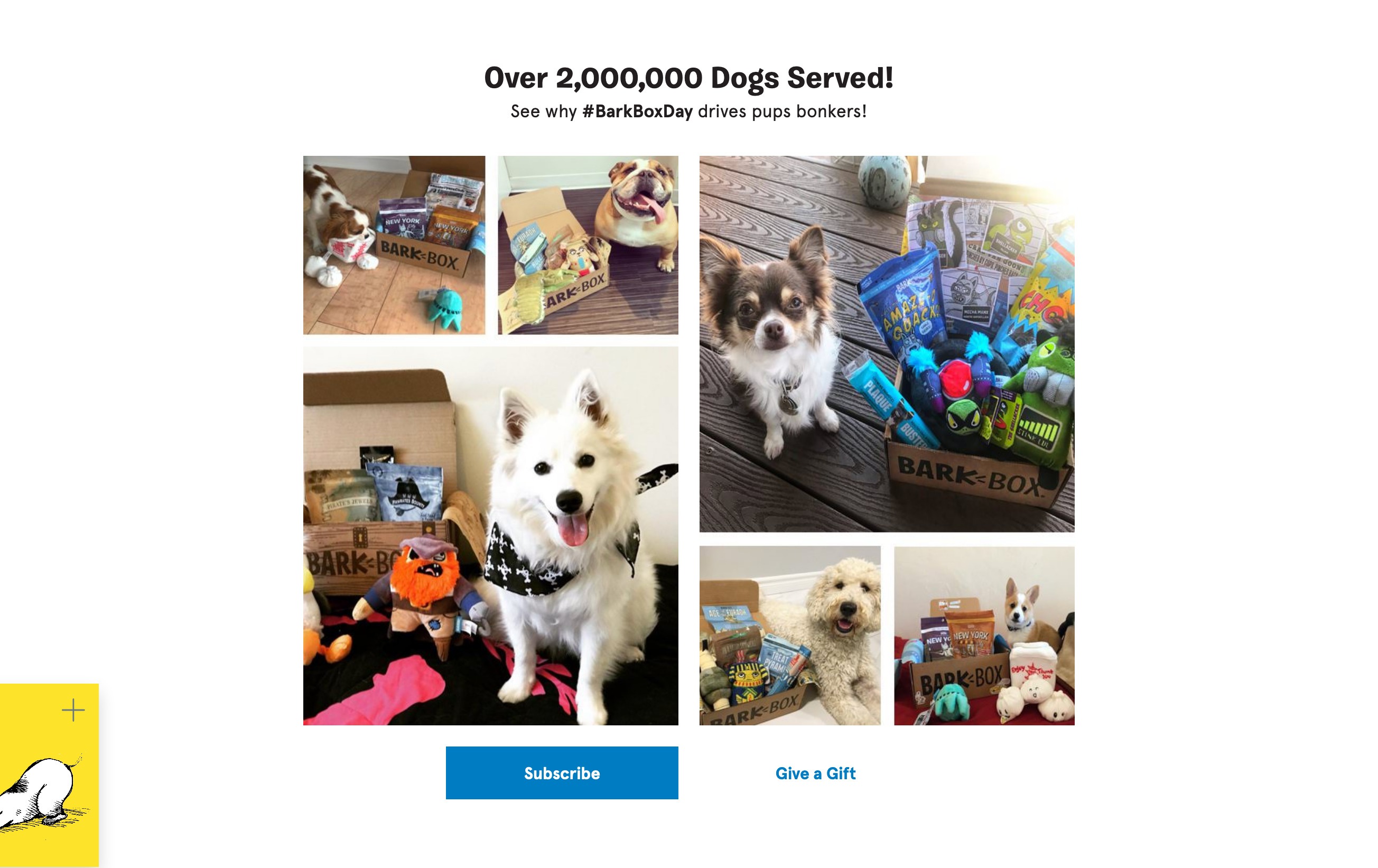 Barkbox  component screenshot