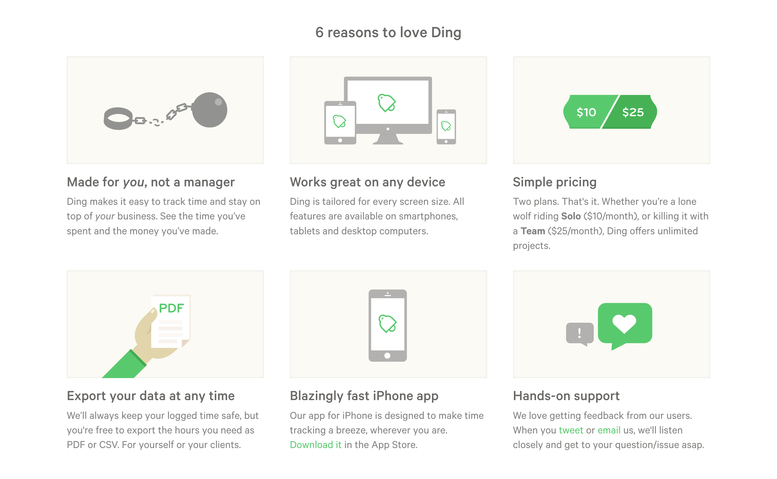 Ding  component screenshot