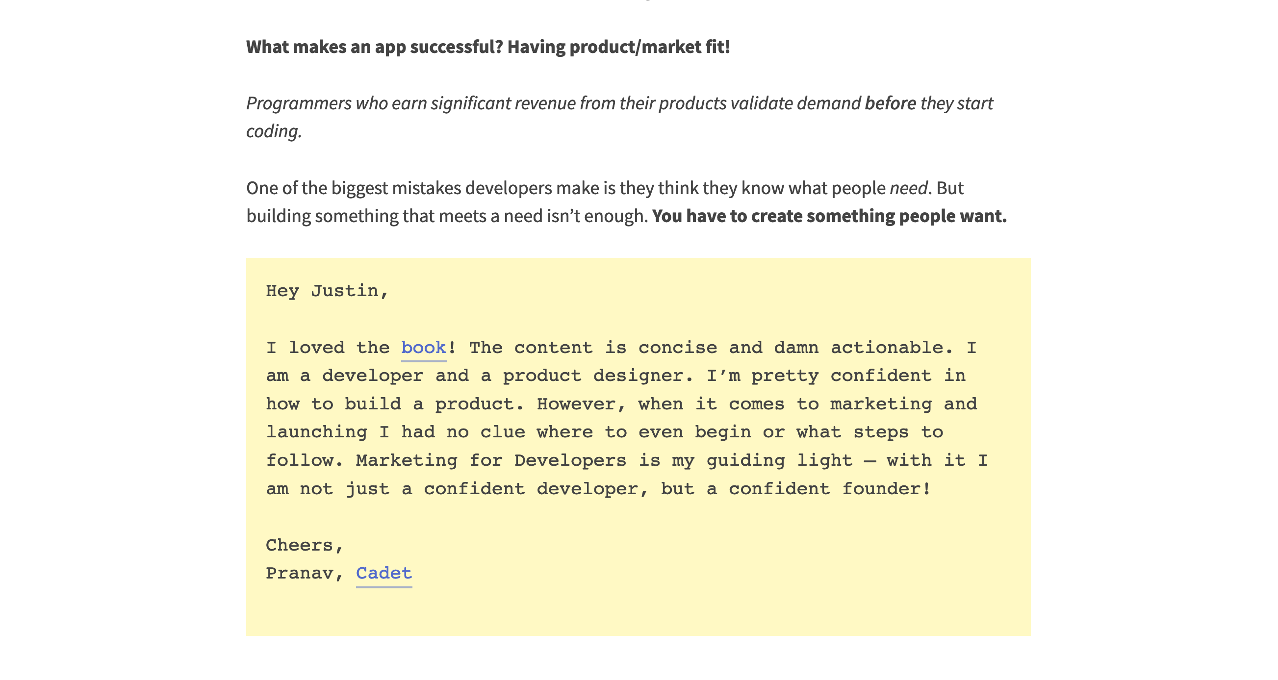 Devmarketing  component screenshot