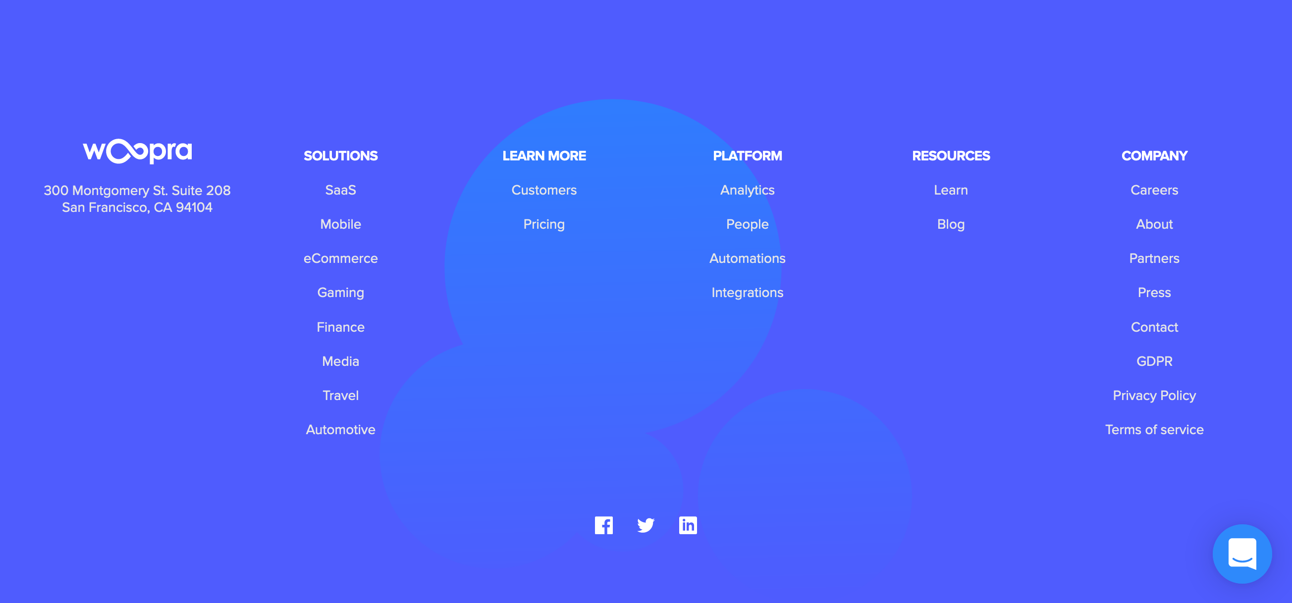 Woopra  component screenshot