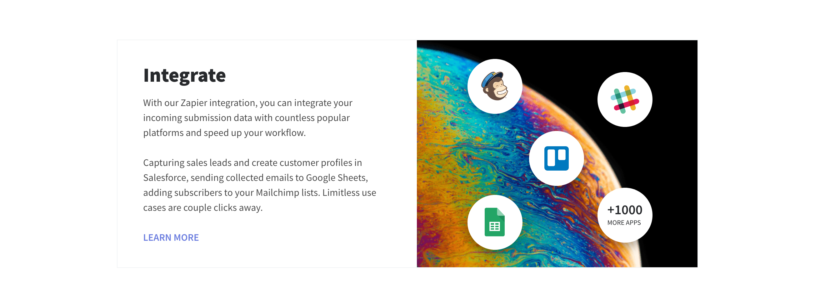 Getform  component screenshot