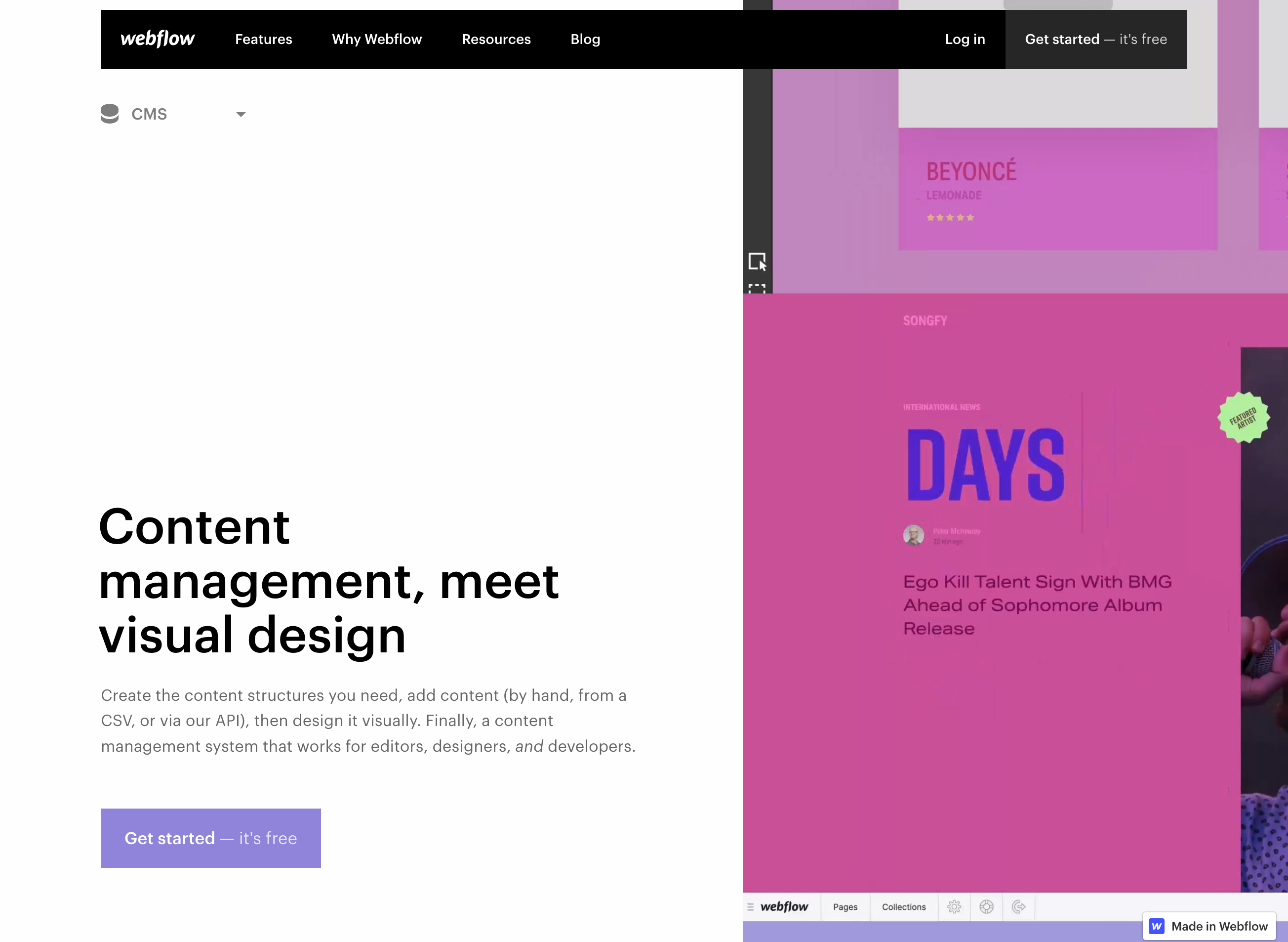 Webflow  component screenshot